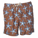 MC2 Saint Barth - Swimsuit in Starfish Pattern - Brown - Luxury Exclusive Collection