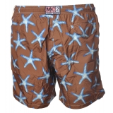 MC2 Saint Barth - Swimsuit in Starfish Pattern - Brown - Luxury Exclusive Collection
