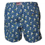MC2 Saint Barth - Swimsuit in Snoopy Padel Pattern - Blue - Luxury Exclusive Collection