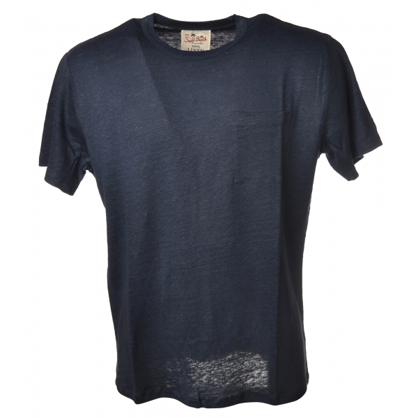 MC2 Saint Barth - T-Shirt con Stampa Gin Tonic - Blu - Luxury Exclusive Collection