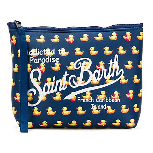 MC2 Saint Barth - Sachet with Zip in Duck Pattern - Blue - Luxury Exclusive Collection