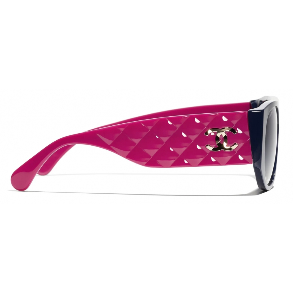 Chanel - Pilot Sunglasses - Pink Blue Gray - Chanel Eyewear - Avvenice