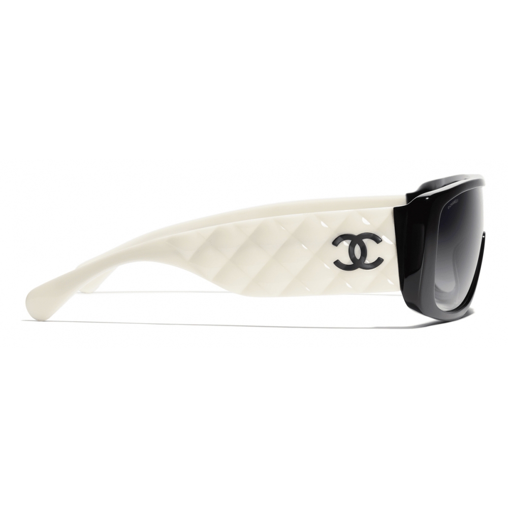 Chanel Quilted Shield Sunglasses, Chanel Sunglasses