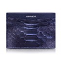 Ammoment - Python in Calcite Blue - Leather Credit Card Holder