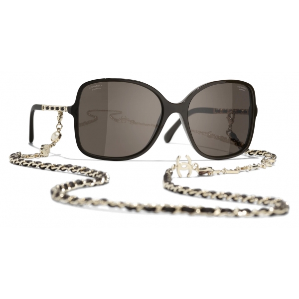 Chanel - Occhiali da Sole Quadrati - Marrone Oro - Chanel Eyewear
