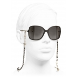 Chanel - Square Sunglasses - Brown Gold - Chanel Eyewear