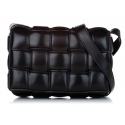 Bottega Veneta Vintage - Padded Cassette Leather Crossbody Bag - Black - Leather Handbag - Luxury High Quality
