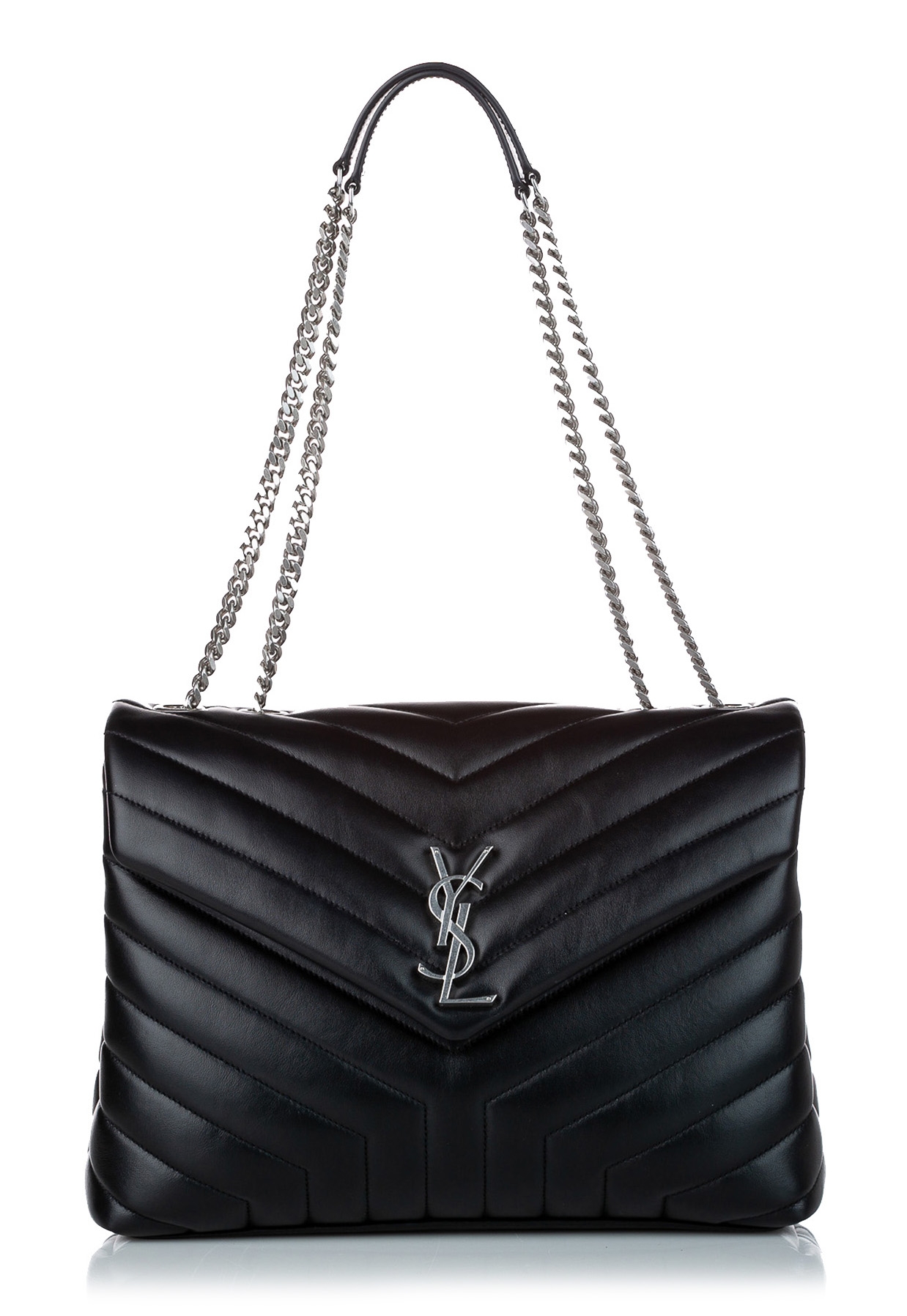 Yves Saint Laurent Vintage - LouLou Leather Shoulder Bag - Black