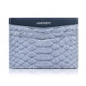 Ammoment - Python in Pomice Grey - Leather Credit Card Holder