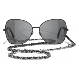 Chanel - Butterfly Sunglasses - Black Gray - Chanel Eyewear