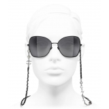 Chanel - Butterfly Sunglasses - Black Gray - Chanel Eyewear