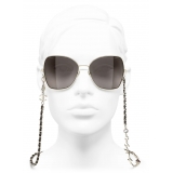 Chanel - Occhiali da Sole a Farfalla - Oro Marrone - Chanel Eyewear