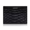 Ammoment - Pitone in Nero - Astuccio per Carte di Credito in Pelle