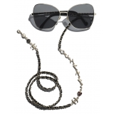 Chanel - Occhiali da Sole a Farfalla - Oro Nero Grigio - Chanel Eyewear