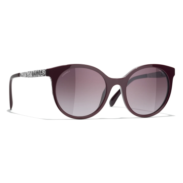 Chanel - Pantos Sunglasses - Red Dark Silver - Chanel Eyewear