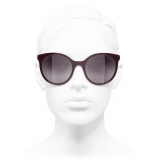 Chanel - Pantos Sunglasses - Red Dark Silver - Chanel Eyewear