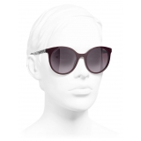 Chanel - Pantos Sunglasses - Red Dark Silver - Chanel Eyewear