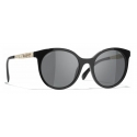 Chanel - Occhiali da Sole Pantos - Nero Oro - Chanel Eyewear