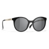 Chanel - Occhiali da Sole Pantos - Nero Oro - Chanel Eyewear