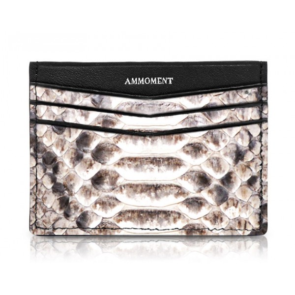 Ammoment - Python in Roccia - Leather Credit Card Holder