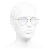 Chanel - Pilot Sunglasses - Gold Transparent - Chanel Eyewear