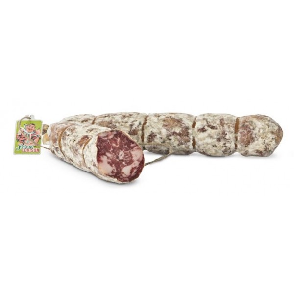 Salumificio Lovison - Salame Punta di Coltello Lovison - Salumi Artigianali - Salame Esclusivo del Salumificio Lovison - 800 g