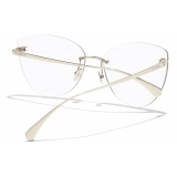 Chanel - Cat-Eye Sunglasses - Gold Transparent - Chanel Eyewear