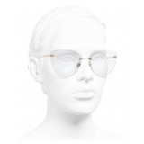 Chanel - Occhiali da Sole Cat-Eye - Oro Trasparente - Chanel Eyewear