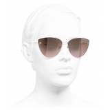 Chanel - Cat-Eye Sunglasses - Gold Brown - Chanel Eyewear
