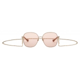 Gucci - Occhiale da Sole Rettangolari con Vestibilità Specializzata - Oro Rosa - Gucci Eyewear