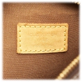 Louis Vuitton Vintage - Monogram Gange Pochette - Marrone - Borsa in Tela e Pelle Vacchetta - Alta Qualità Luxury