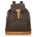 Louis Vuitton Vintage - Monogram Montsouris GM - Brown - Canvas and Vachetta Leather Backpack - Luxury High Quality