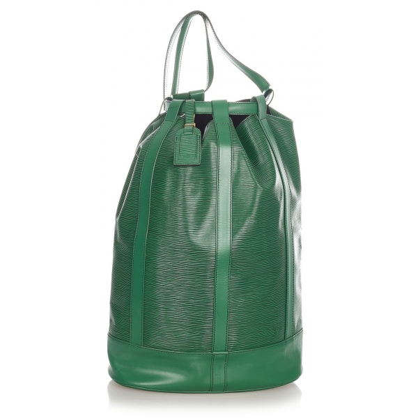 Louis Vuitton Vintage - Epi Randonnee GM - Green - Leather and Epi Leather Backpack - Luxury High Quality