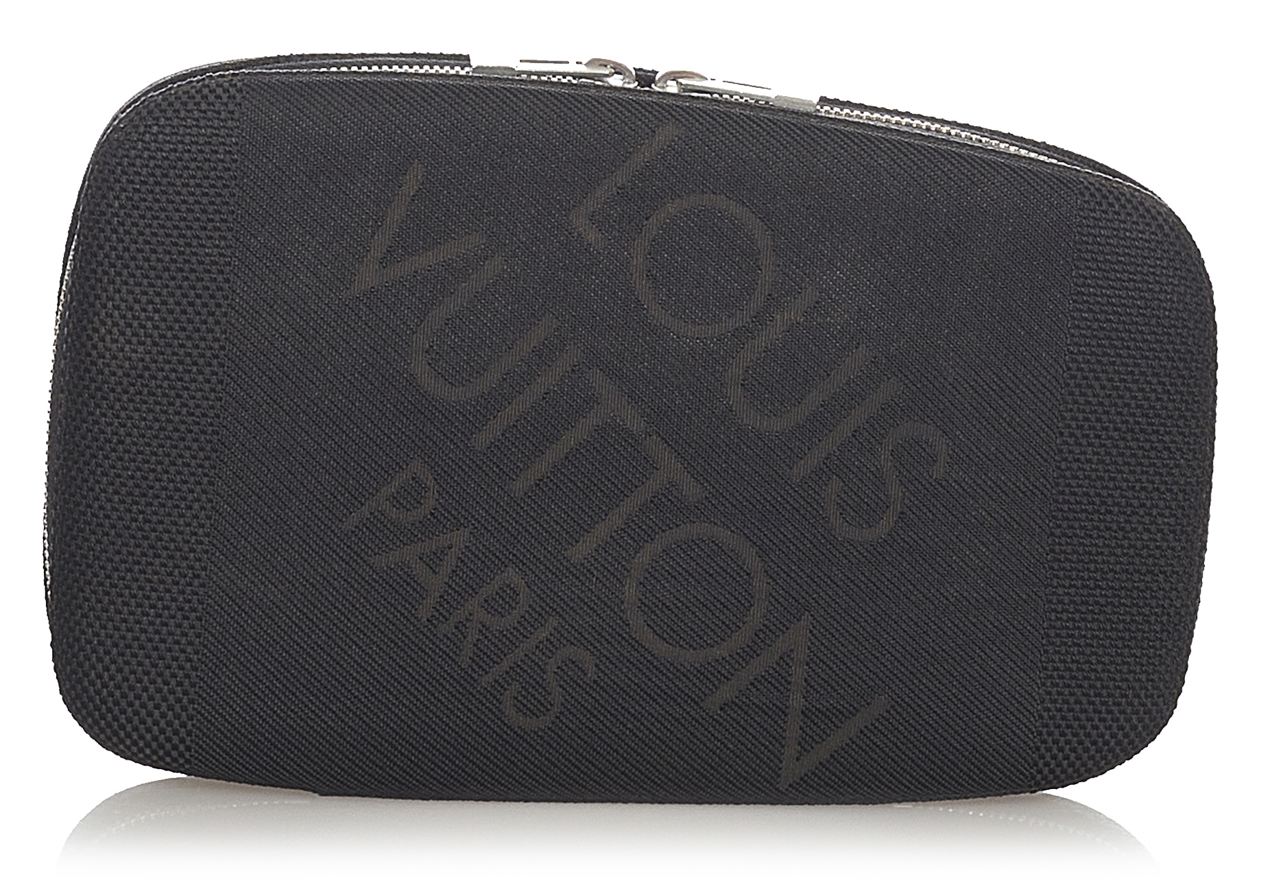 Louis Vuitton Blue Logo Embossed Tie - Vintage Lux