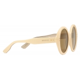 Gucci - Round Frame Sunglasses - Butter - Gucci Eyewear