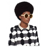 Gucci - Round Frame Sunglasses - Butter - Gucci Eyewear