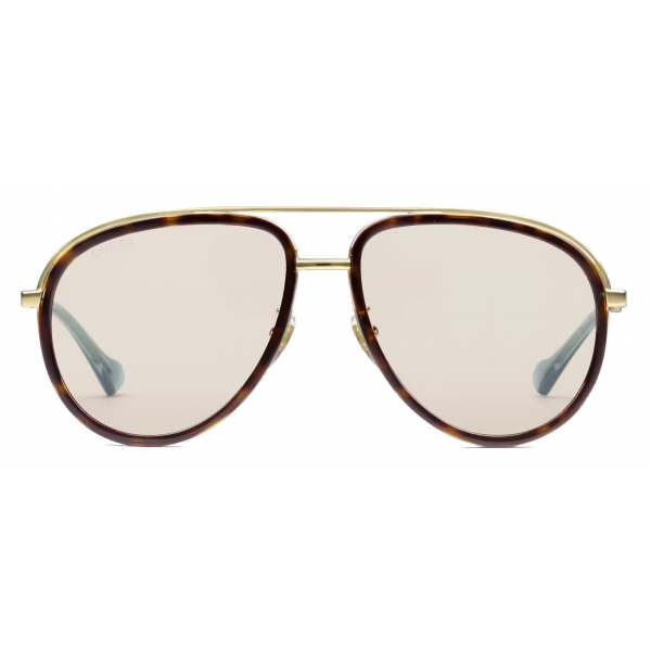 Gucci - Aviator Sunglasses - Tortoiseshell - Gucci Eyewear