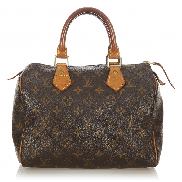 Louis Vuitton Vintage - Monogram Speedy 25 - Brown - Monogram Canvas x  Vachetta Leather Boston Bag - Luxury High Quality - Avvenice