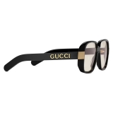Gucci - Occhiale da Sole Rettangolari Gucci Pineapple - Nero Giallo - Gucci Eyewear