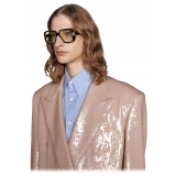 Gucci - Gucci Pineapple Rectangular-Frame Sunglasses - Black Yellow - Gucci Eyewear