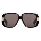 Gucci - Gucci Pineapple Rectangular-Frame Sunglasses - Black Grey - Gucci Eyewear