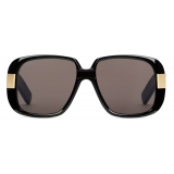 Gucci - Occhiale da Sole Rettangolari Gucci Pineapple - Nero Grigio - Gucci Eyewear