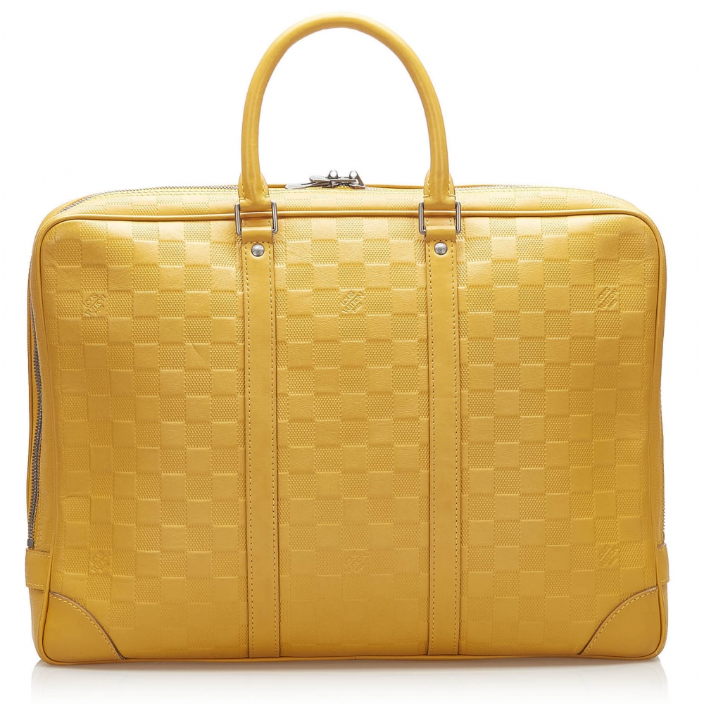 Louis Vuitton Porte-Documents Bandouliere Crossbody Bag Briefcase(Brown)