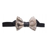 Ammoment - Python in Roccia - Leather Victor Bow Tie