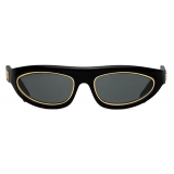 Gucci - Tiger Round-Frame Sunglasses with Pendant - Gold Orange - Gucci Eyewear