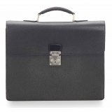 Louis Vuitton Vintage - Taiga Robusto 1 Briefcase - Nero - Borsa in Pelle Taiga - Alta Qualità Luxury