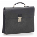 Louis Vuitton Vintage - Taiga Robusto 1 Briefcase - Black - Taiga Leather Business Bag - Luxury High Quality