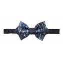Ammoment - Ostrich in Tahitian Pearl Black - Leather Victor Bow Tie