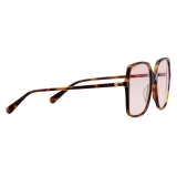 Gucci - Rectangular Frame Sunglasses - Tortoiseshell - Gucci Eyewear