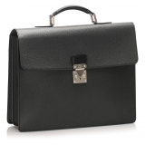 Louis Vuitton Vintage - Taiga Moskova Briefcase - Dark Gray - Taiga Leather Business Bag - Luxury High Quality